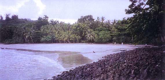Broad expanse of the main beach
